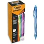 BIC Gel-ocity Quick Dry Bolígrafos de Gel Retráctil, Colores Surtidos, 12 unidades